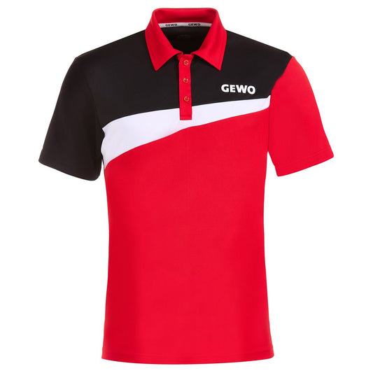 GEWO Poloshirt Fondi rot/schwarz